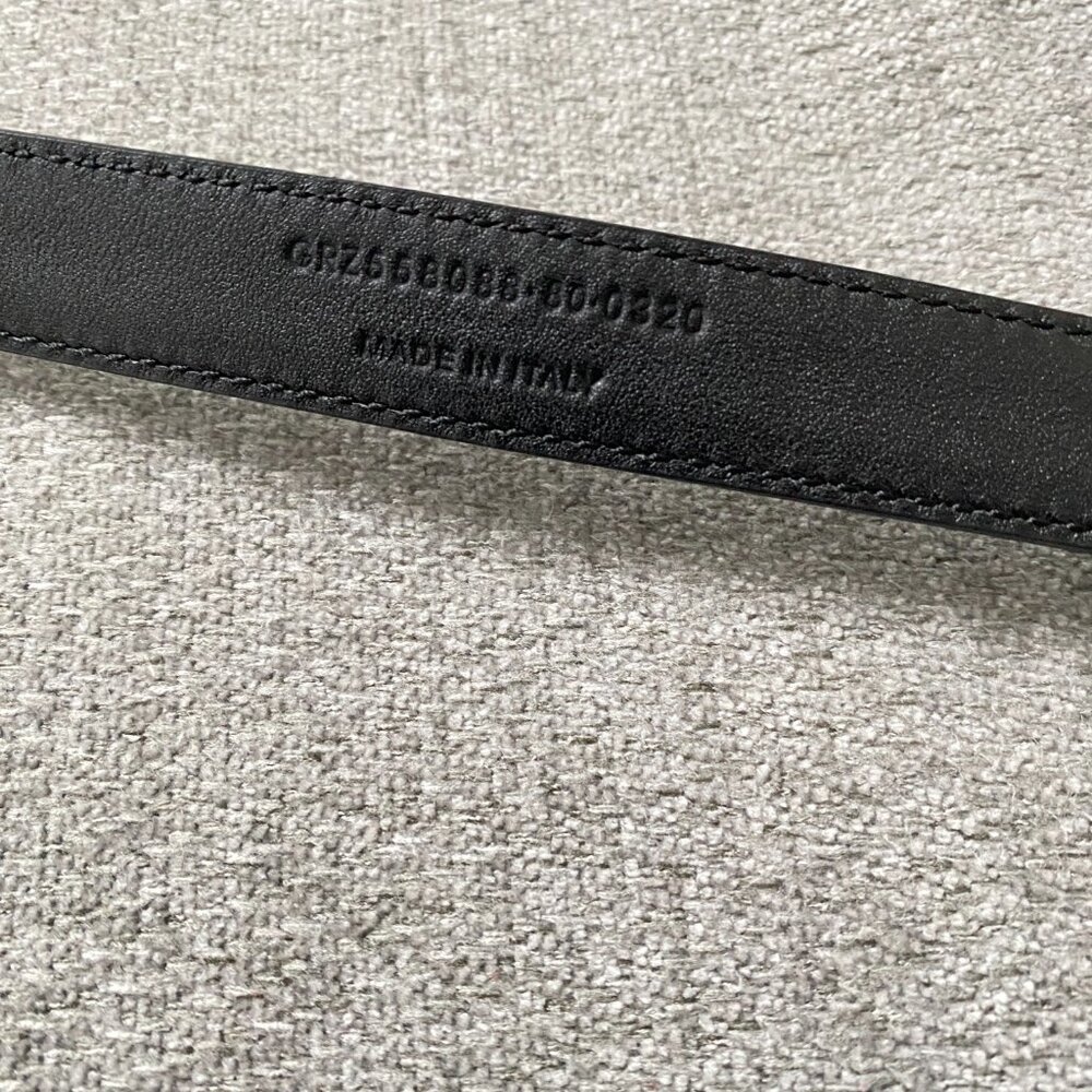 Saint Laurent YSL Monogram Slim Leather Belt 80 - Picture 5 of 6